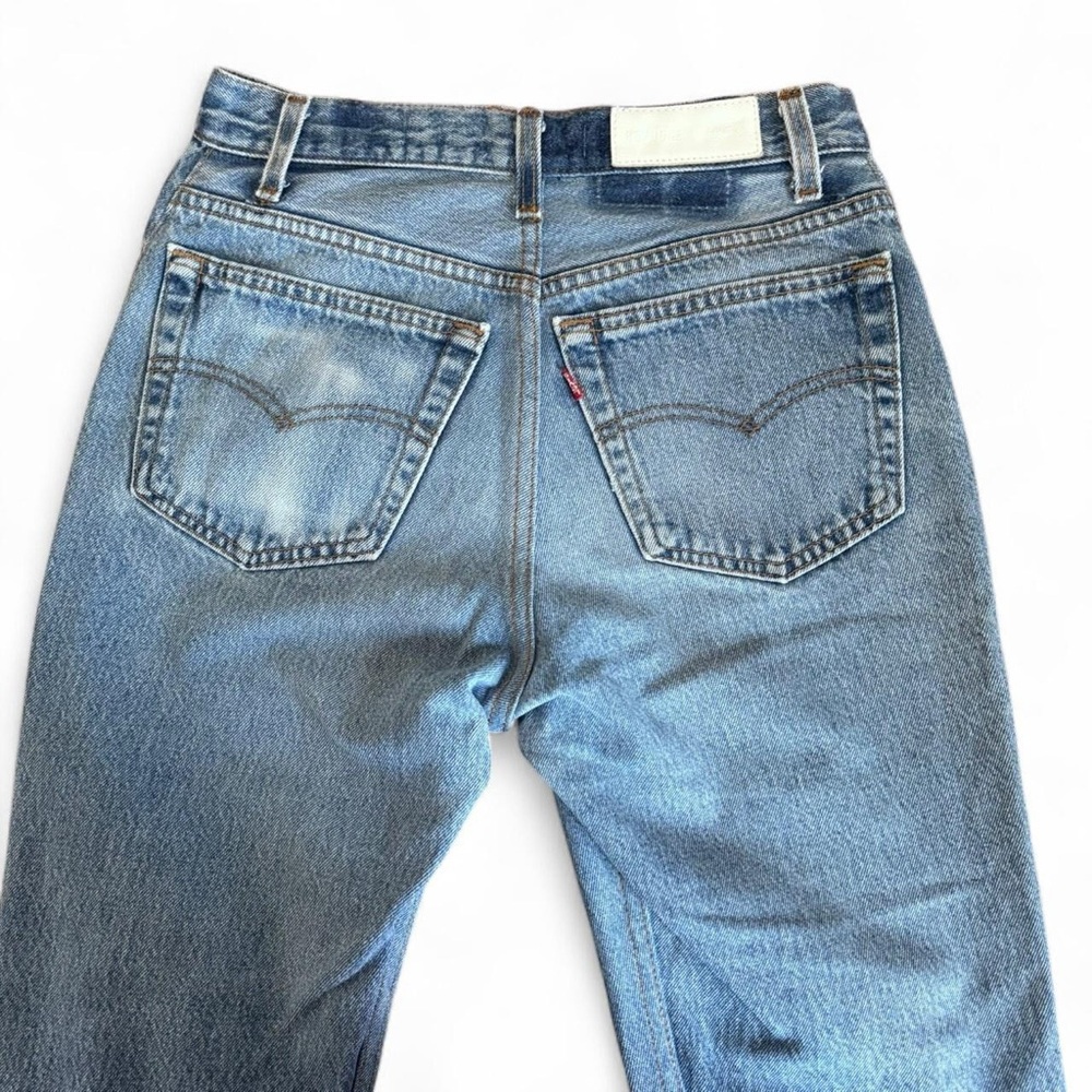 Re/Done Blue Straight Jeans - Picture 5 of 8